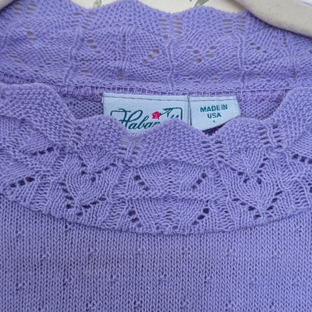 💜 Vintage Knit L Sweater Pullover Delicate Feminine Gramma Core